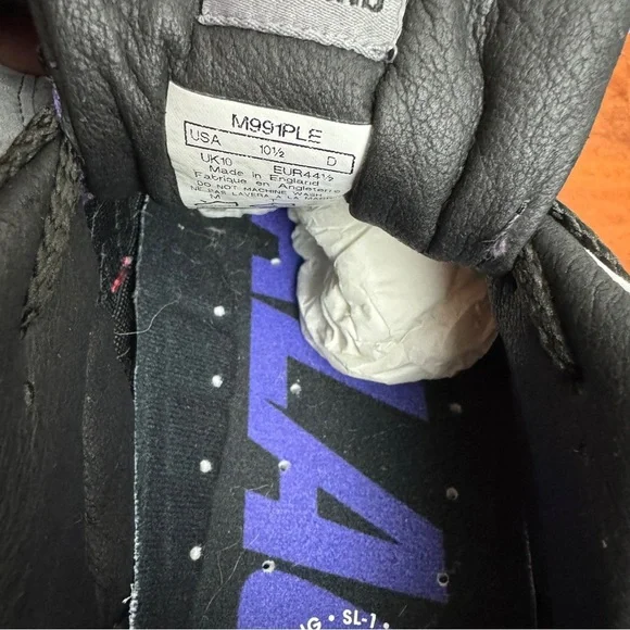 New Balance 991 MiUK Palace Purple Size 10.5